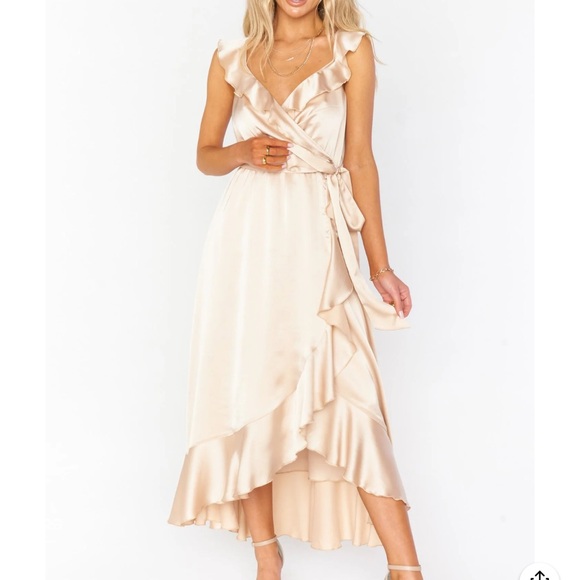 Show Me Your Mumu Samantha Ruffle Wrap Dress - Picture 1 of 8